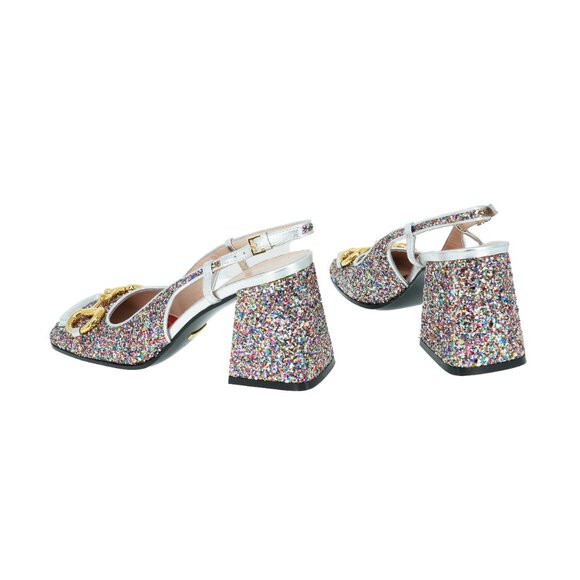 Gucci Horsebit Glitter Lovelight Mid-heel Slingback - Picture 3 of 11
